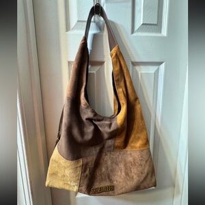 Steve Madden Stylish Brown and Tan Suede Women's Bag